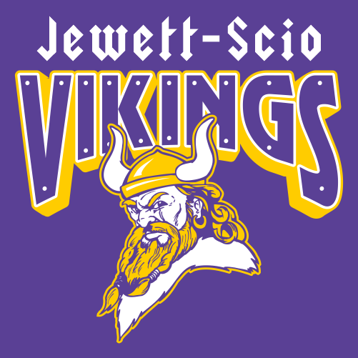 Jewett-Scio Vikings Rising Distressed Design Gildan DryBlend T