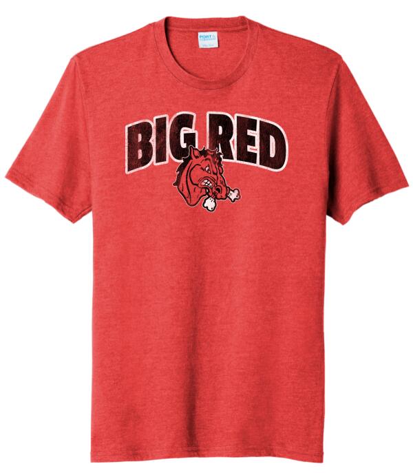 Steubenville Big Red Distressed Bold Tri-Blend Tee