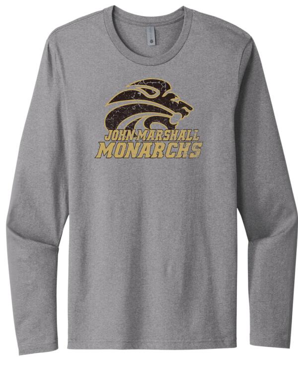 John Marshall Lion Head Next Level Cotton Long Sleeve