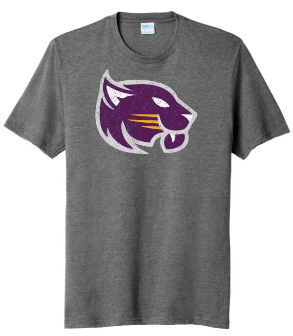 Wood County Christian School Distressed Logo Tri-Blend Tee