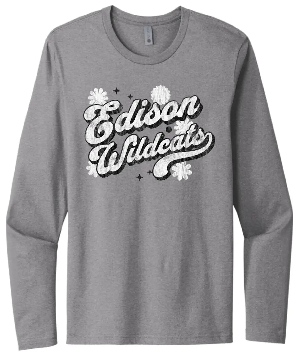 Edison Wildcats 2023-08 Next Level Cotton Long Sleeve Tee