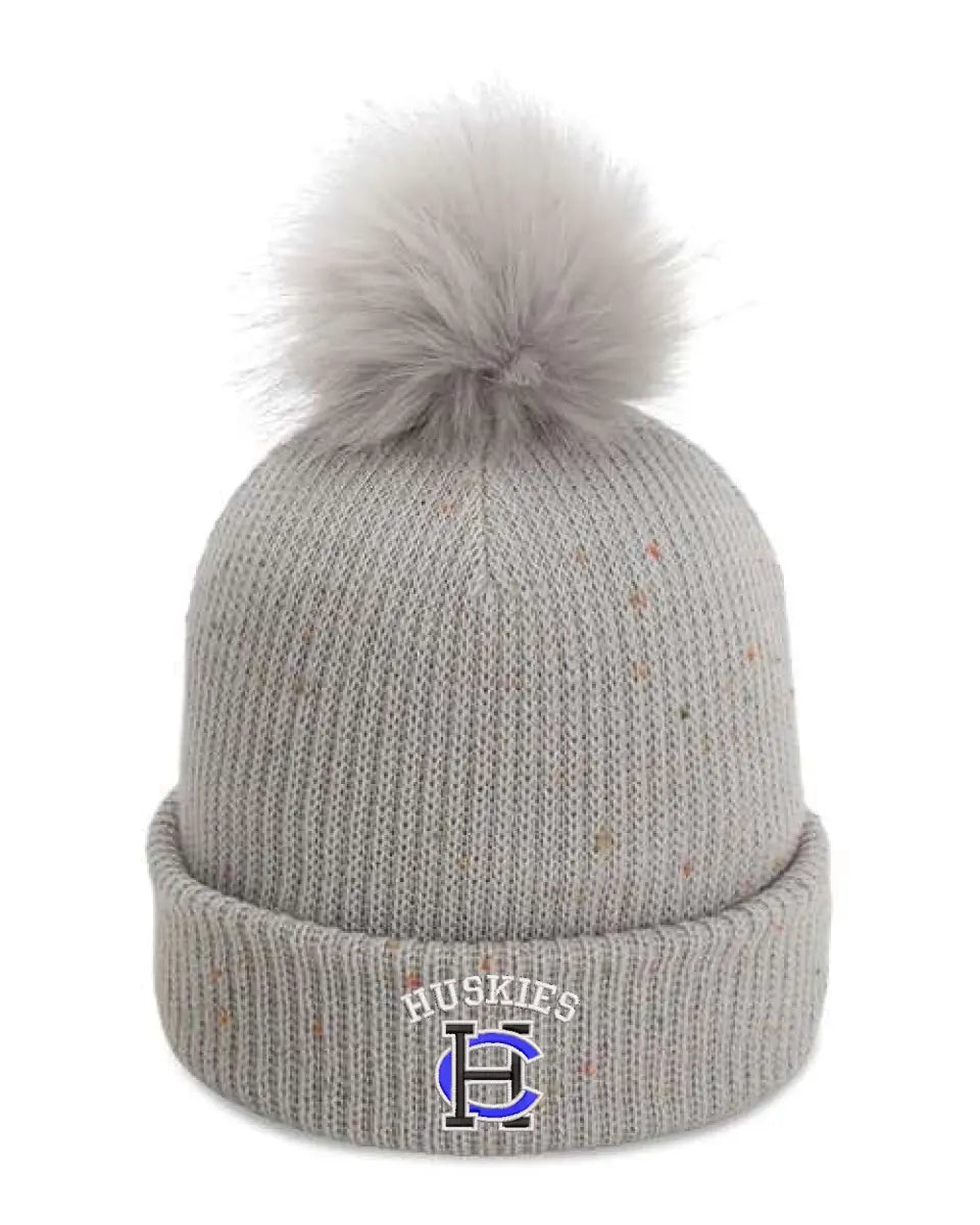 Harrison Central Embroidery The Montage Pom Cuffed Beanie