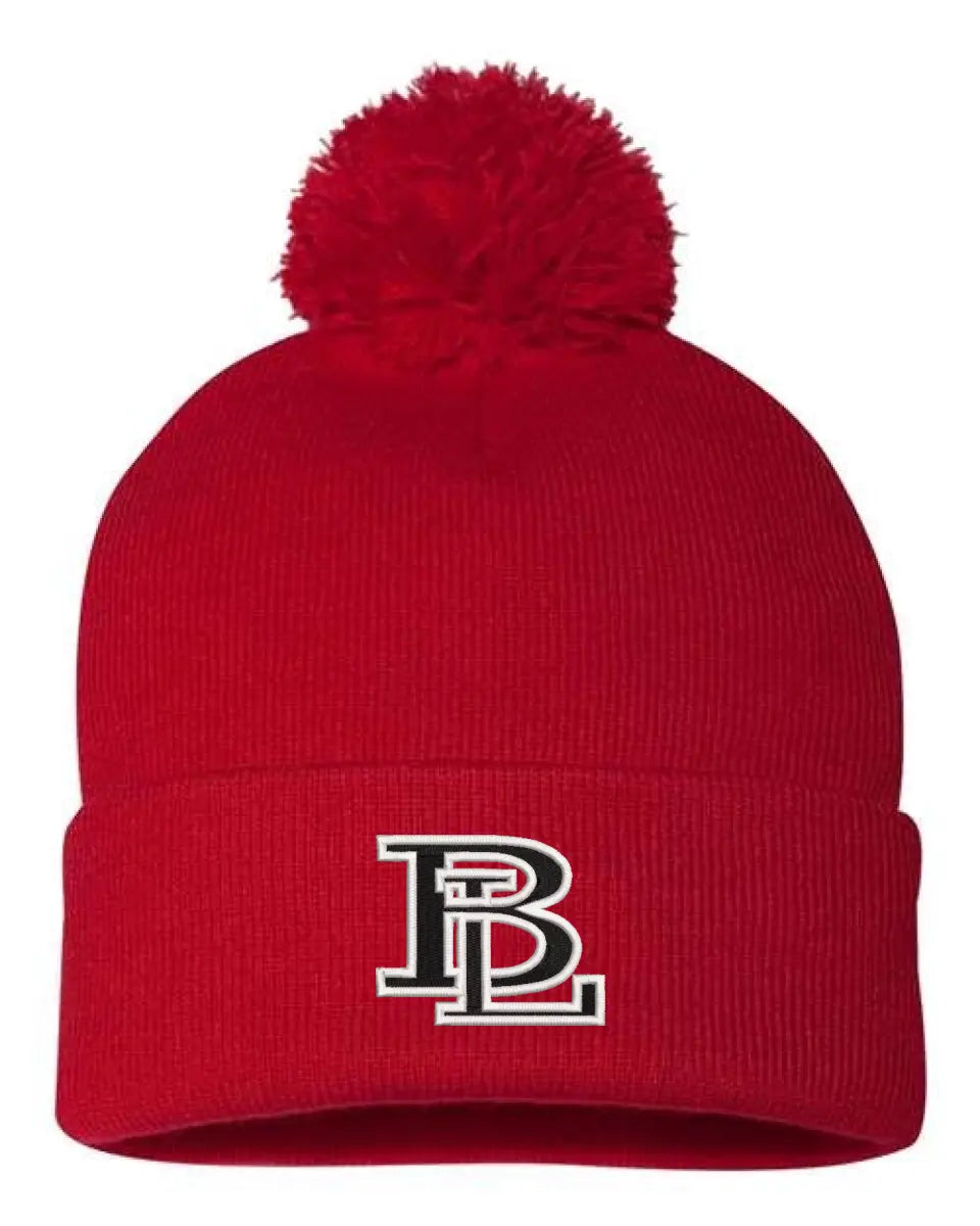 Beaver Local Embroidery Pom-Pom Cuffed Beanie