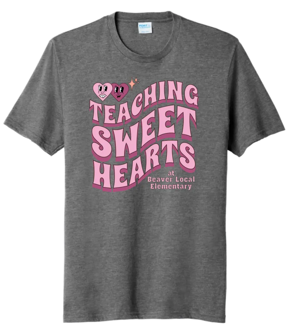 Teaching Sweethearts at Beaver Local Elem Tri-Blend Tee