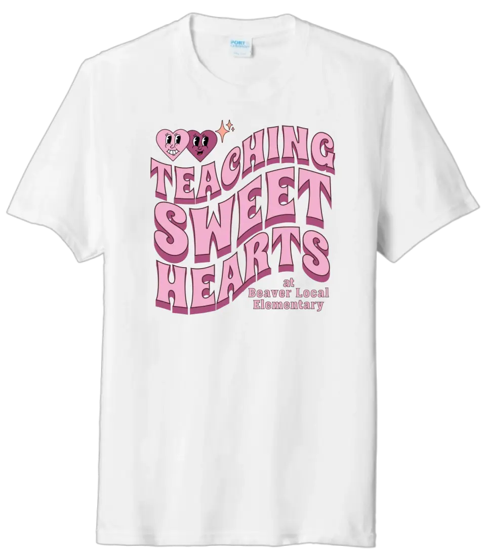 Teaching Sweethearts at Beaver Local Elem Tri-Blend Tee