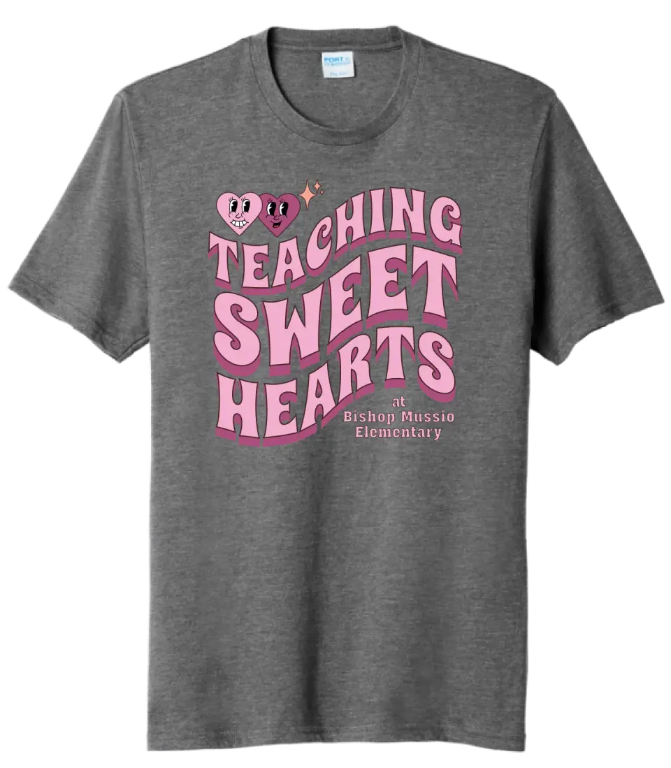 Teaching Sweethearts at Bishop Mussio Elem Tri-Blend Tee