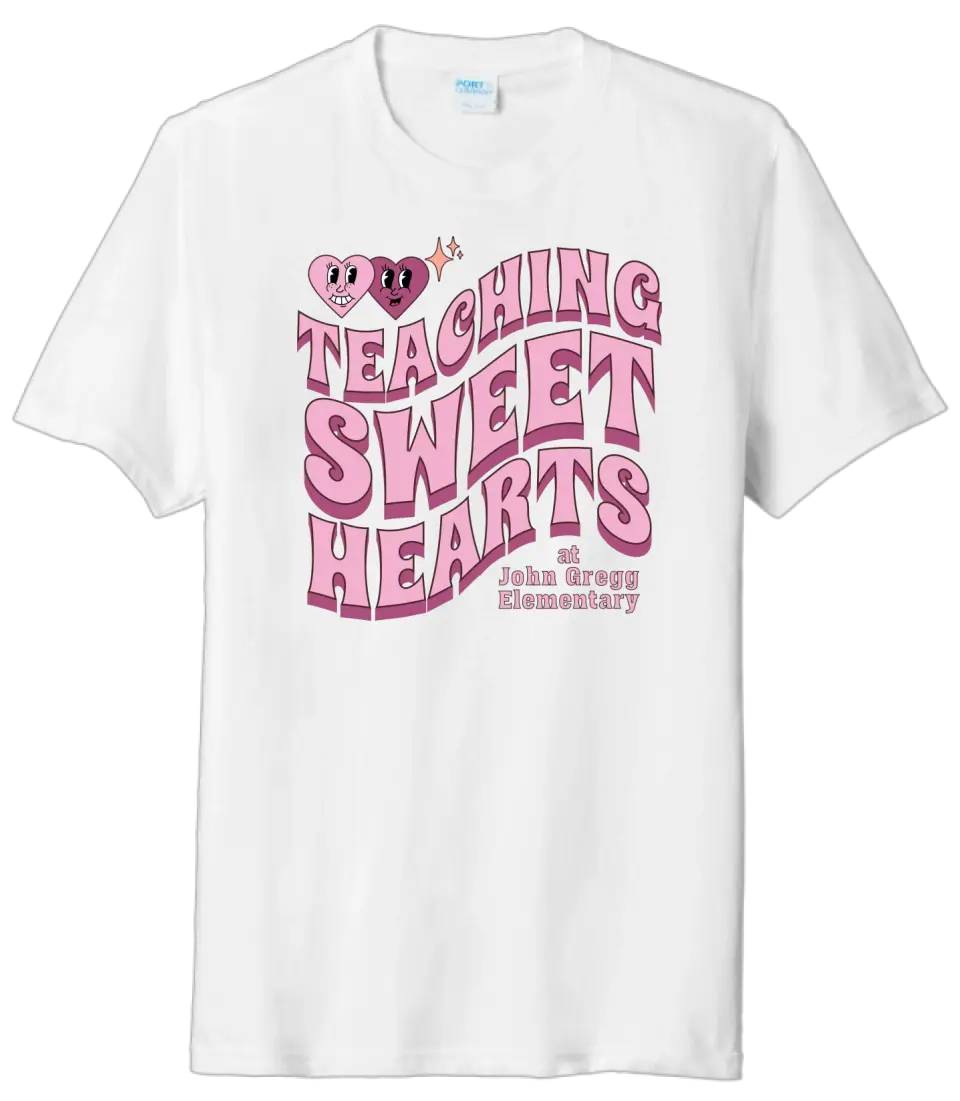 Teaching Sweethearts at John Gregg Elem Tri-Blend Tee