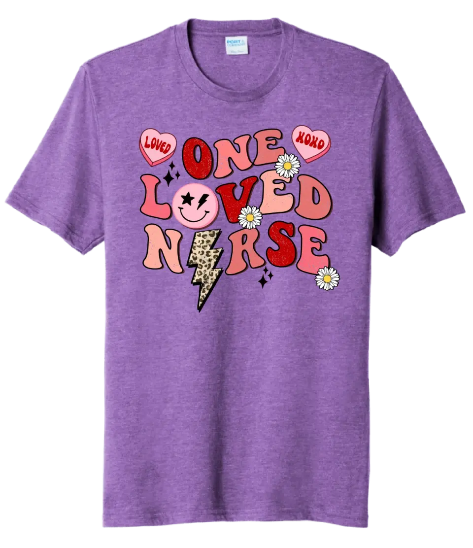 One Loved Nurse Tri-Blend Tee