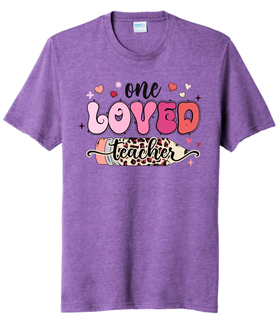 One Loved Teacher Tri-Blend Tee