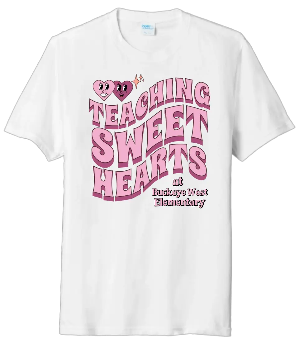 Teaching Sweethearts Custom Text Tri-Blend Tee