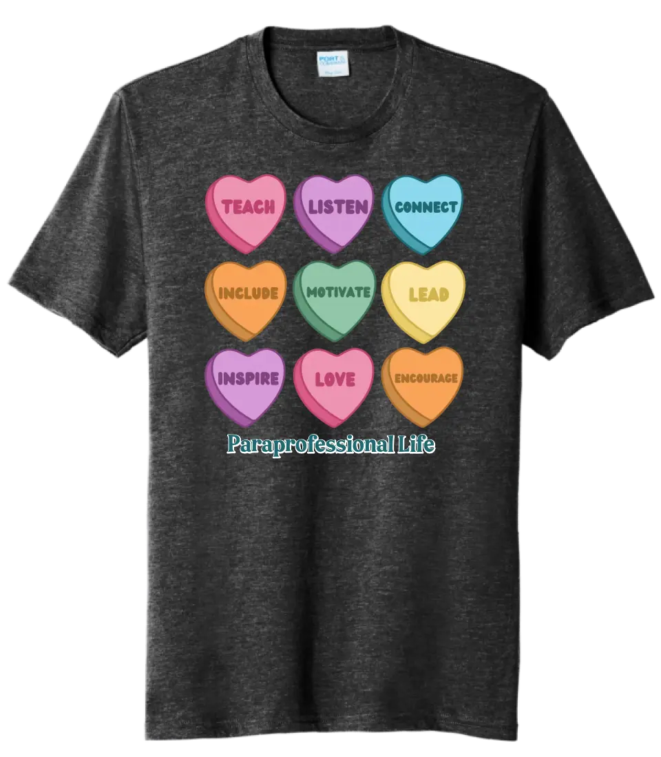 Conversation Hearts Custom Text Tri-Blend Tee