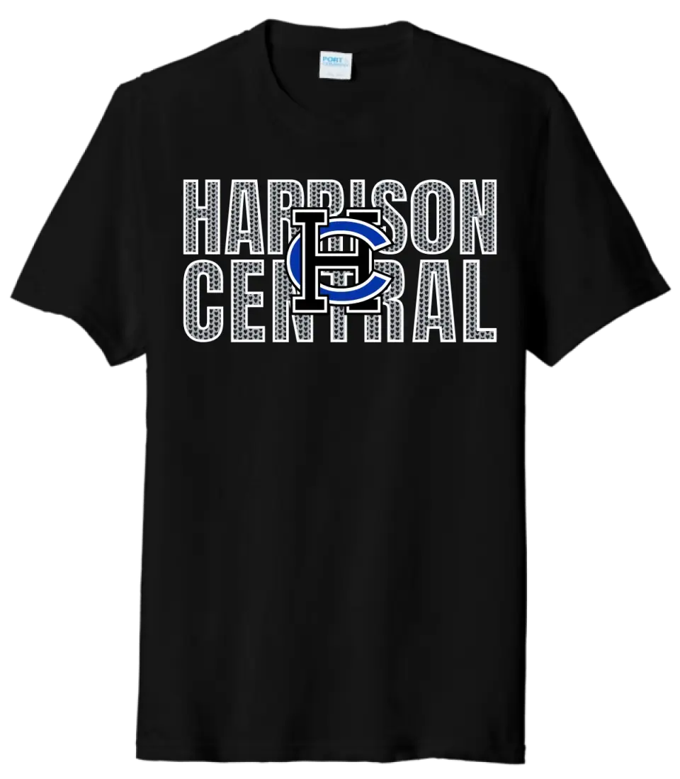 Harrison Central Valentine with Logo Tri-Blend Tee