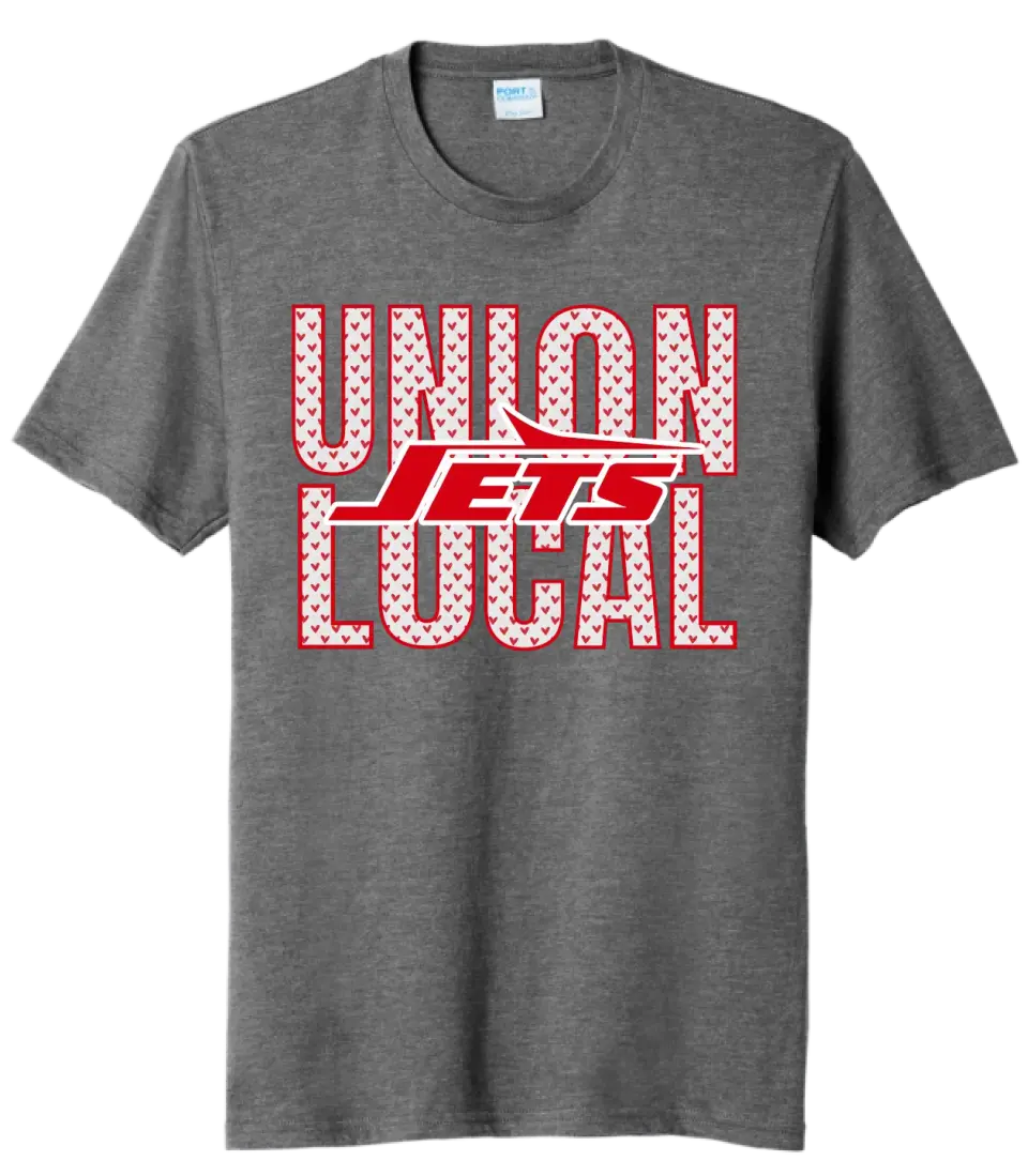 Union Local Valentine with Logo Tri-Blend Tee