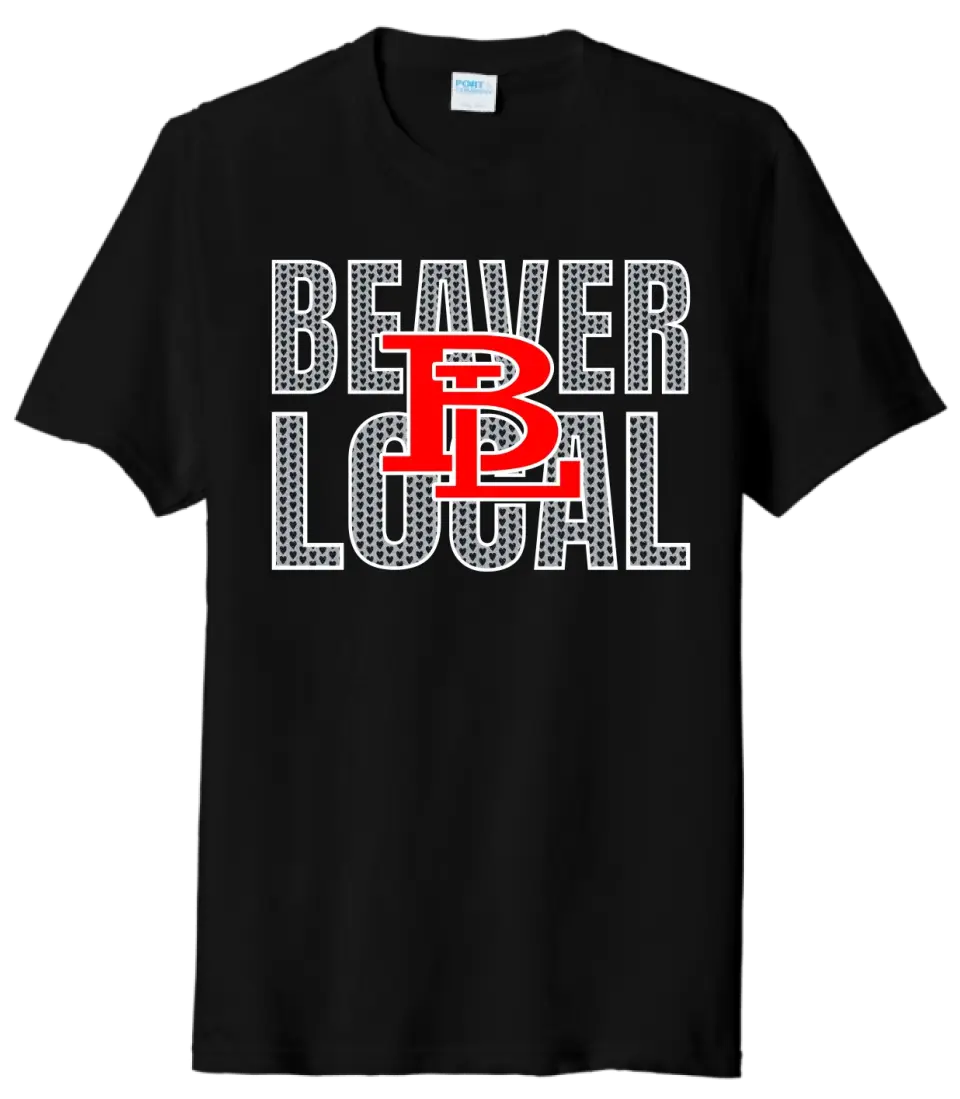 Beaver Local Valentine with Logo Tri-Blend Tee
