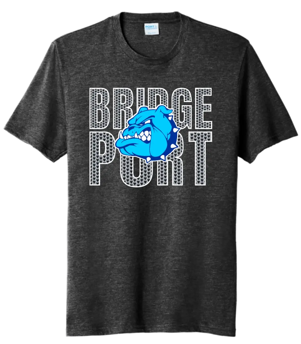 Bridgeport Valentine with Logo Tri-Blend Tee