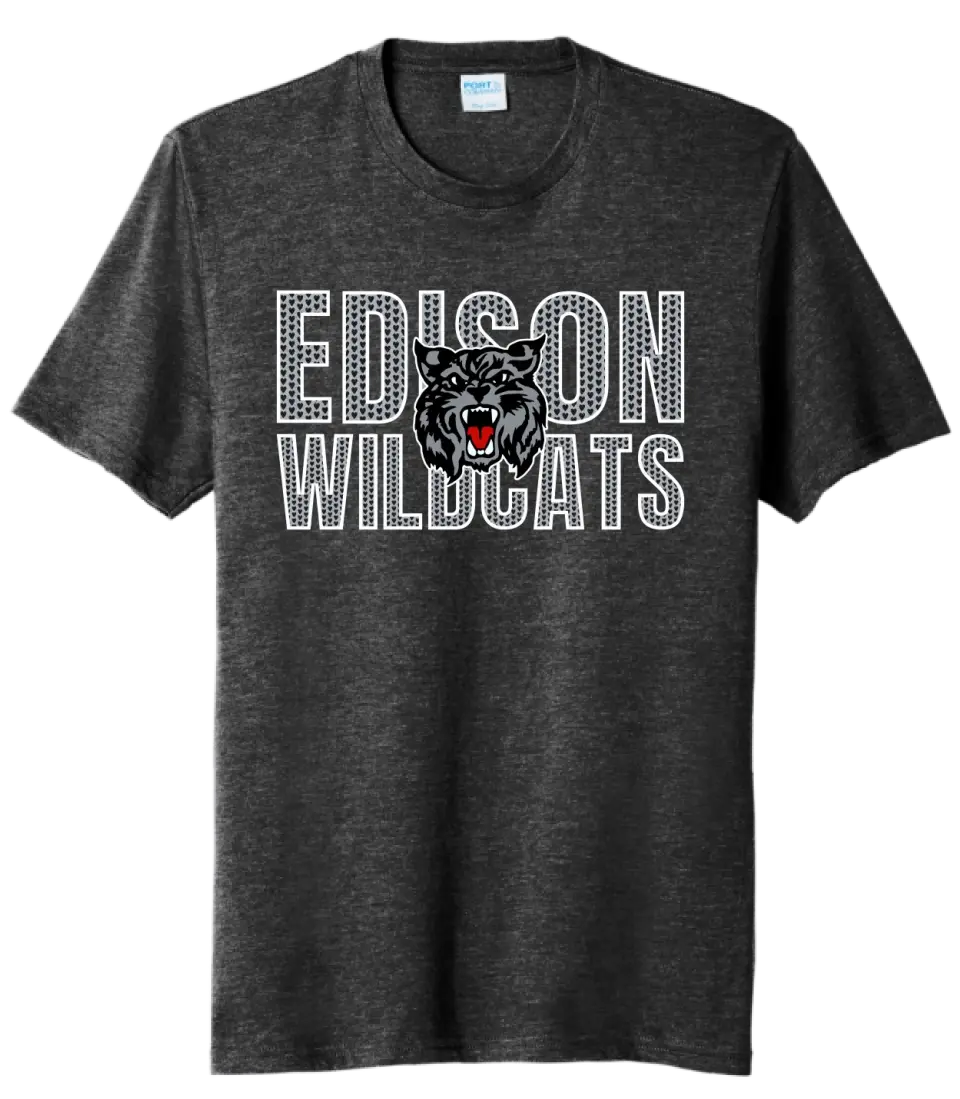 Edison Valentine with Logo Tri-Blend Tee