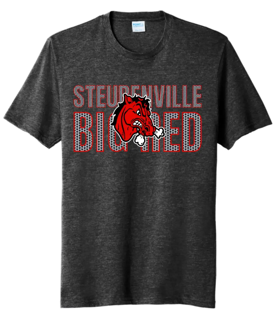 Steubenville Big Red Valentine with Logo Tri-Blend Tee