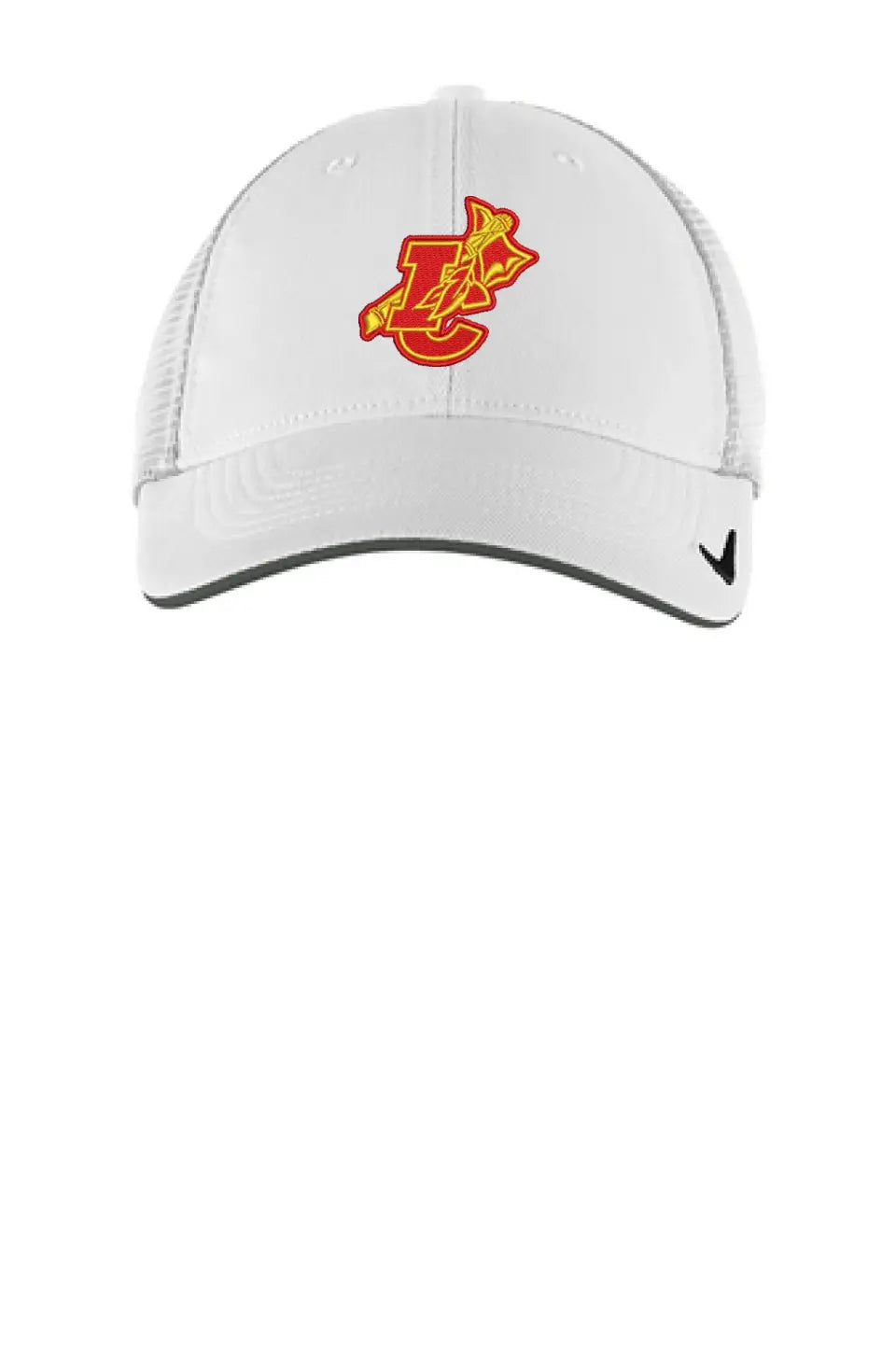 Indian Creek IC logo with Tomahawk Embroidery Nike Dri-Fit Mesh Back Cap