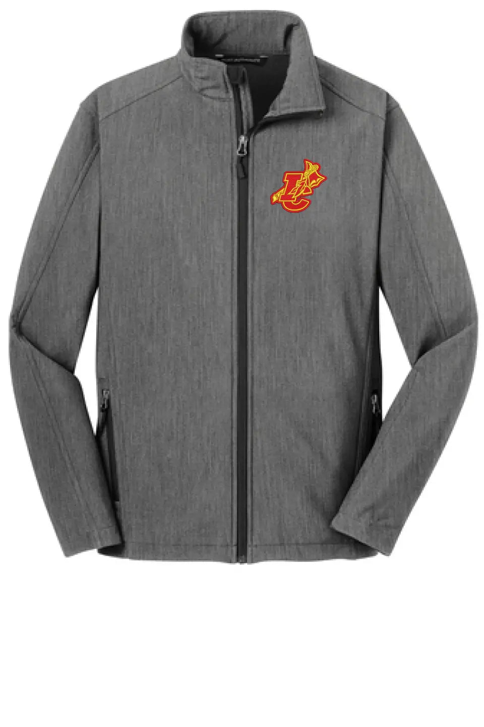 Indian Creek IC logo with Tomahawk Embroidery Port Authority Core Soft Shell Jacket