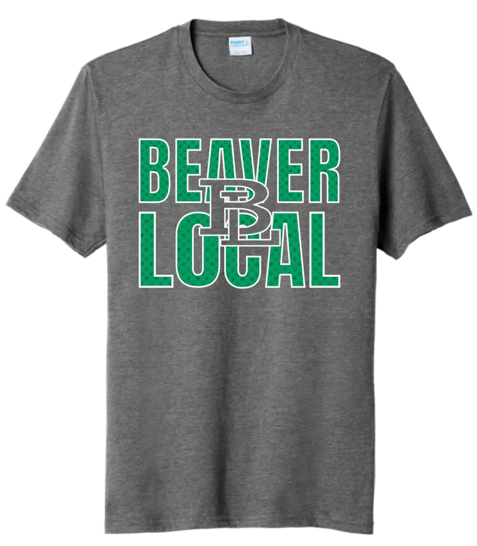 St. Patrick's Day School Logo- Beaver Local Tri-Blend Tee
