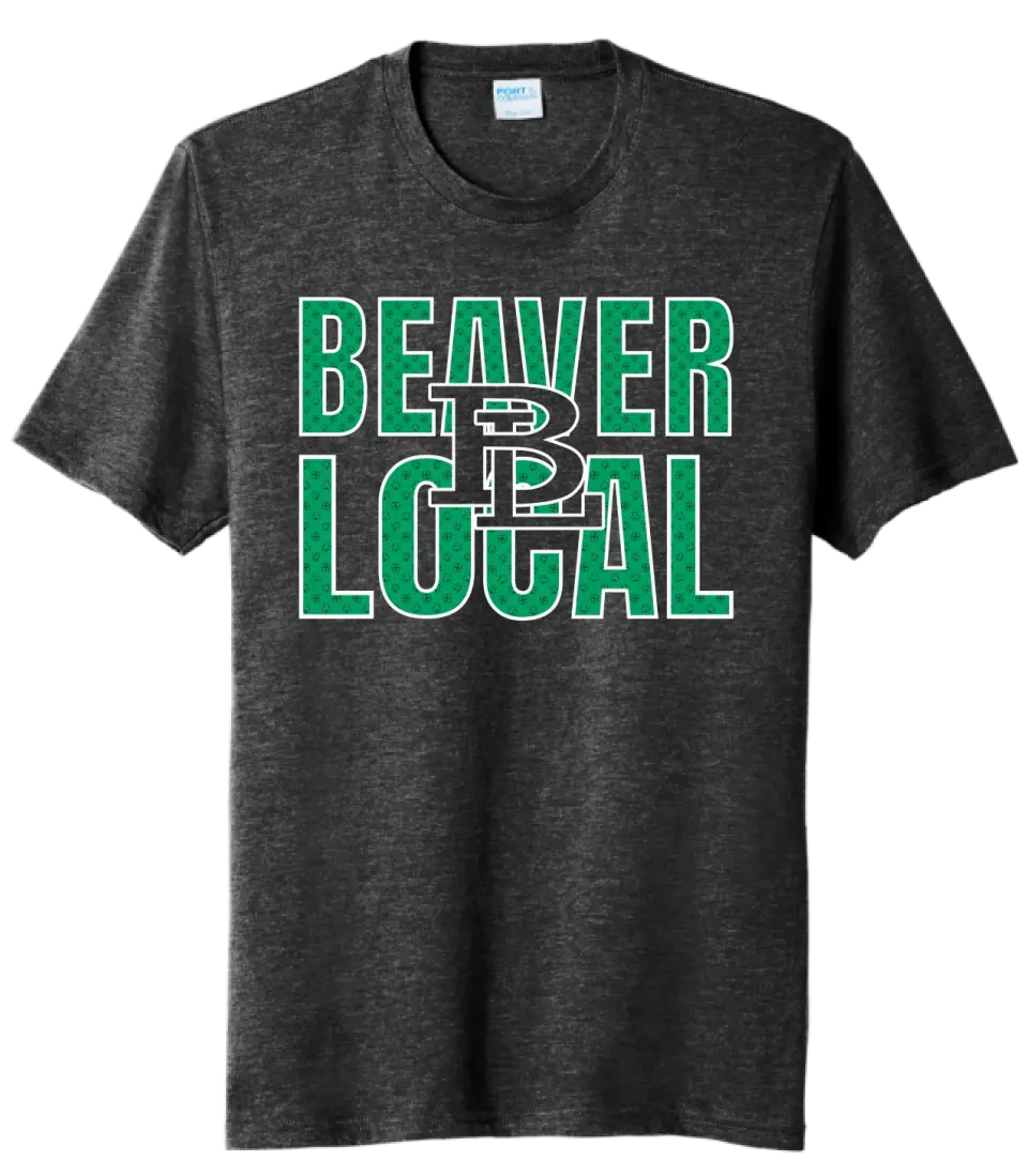 St. Patrick's Day School Logo- Beaver Local Tri-Blend Tee