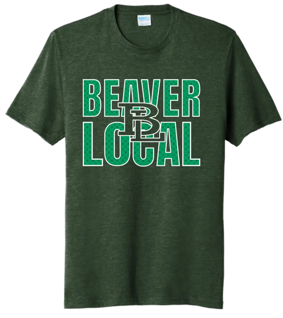 St. Patrick's Day School Logo- Beaver Local Tri-Blend Tee