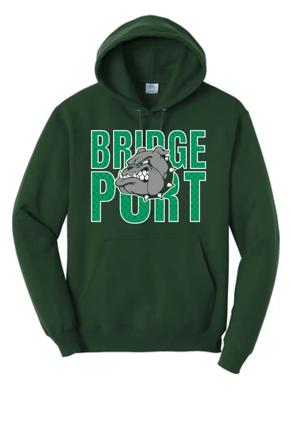 St. Patrick's Day School Logo- Bridgeport Core Fleece Pullover Hooded Sweatshirt