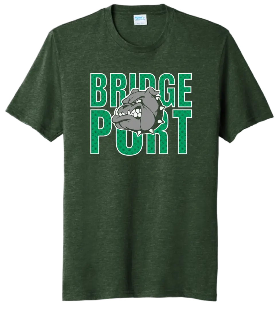 St. Patrick's Day School Logo- Bridgeport Tri-Blend Tee