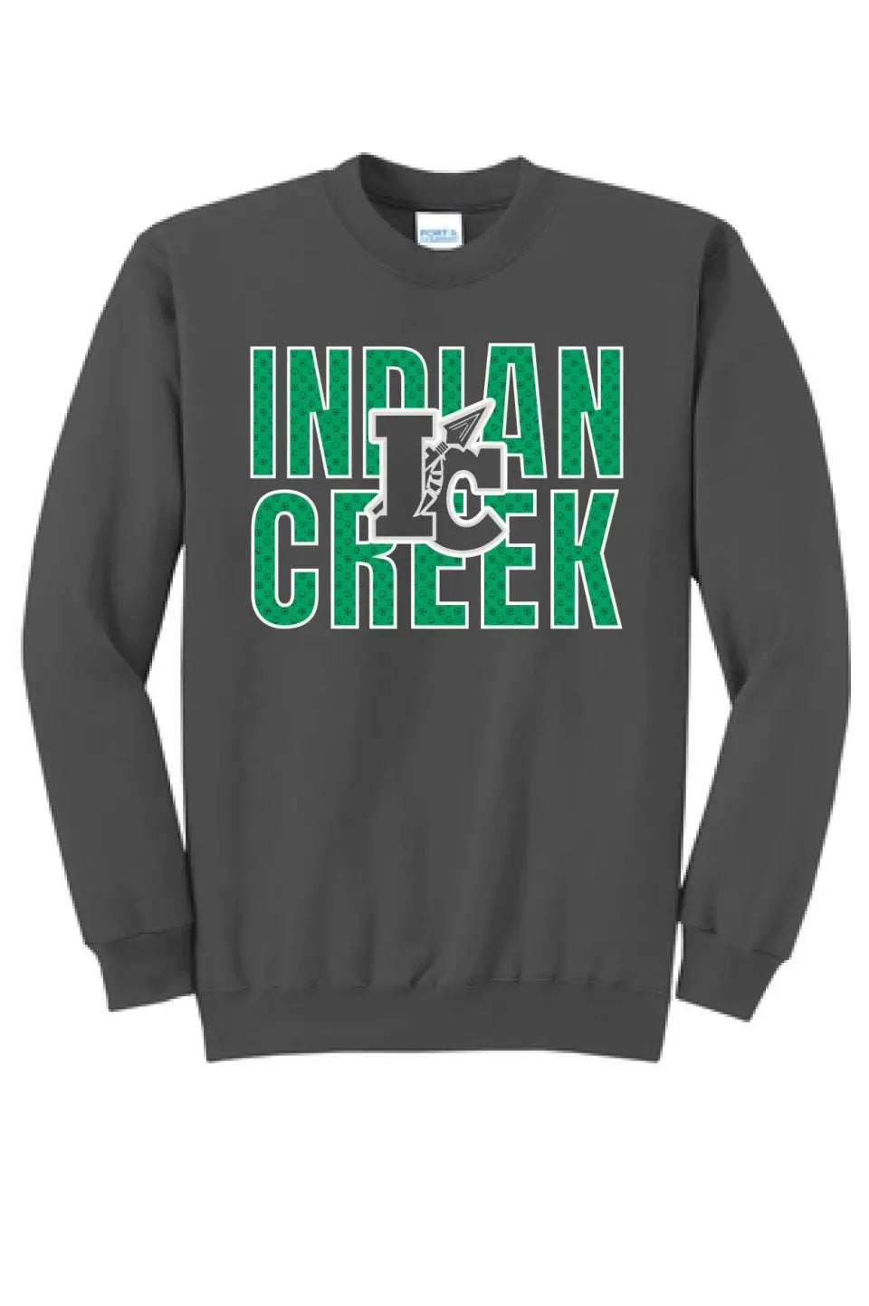 St. Patrick's Day School Logo- Indian Creek Core Fleece Crewneck Sweatshirt