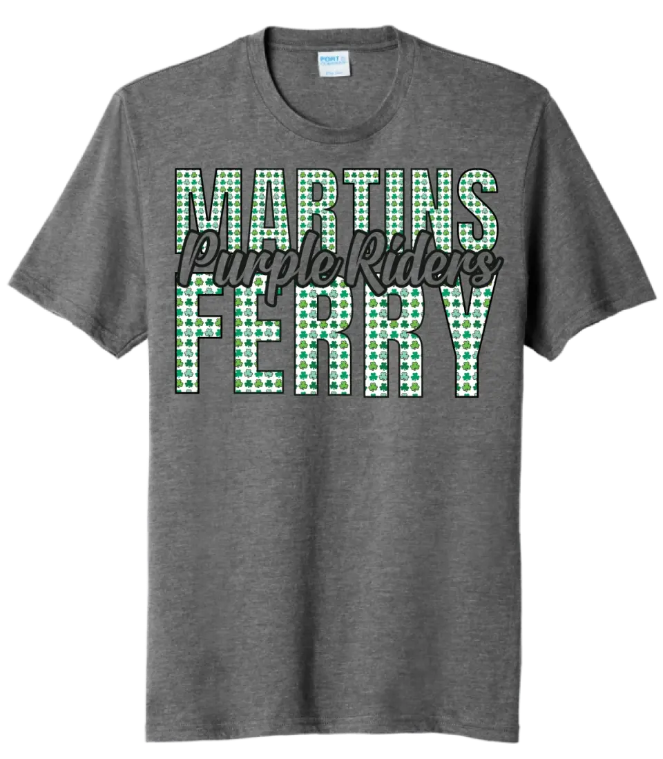 St. Patrick's Day- Martins Ferry Tri-Blend Tee