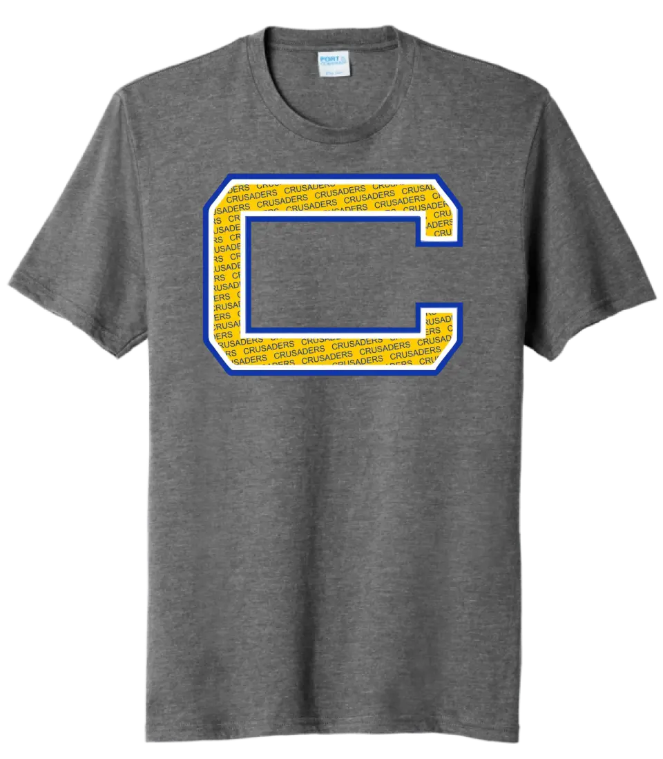 Steubenville Catholic Central C Filled Tri-Blend Tee