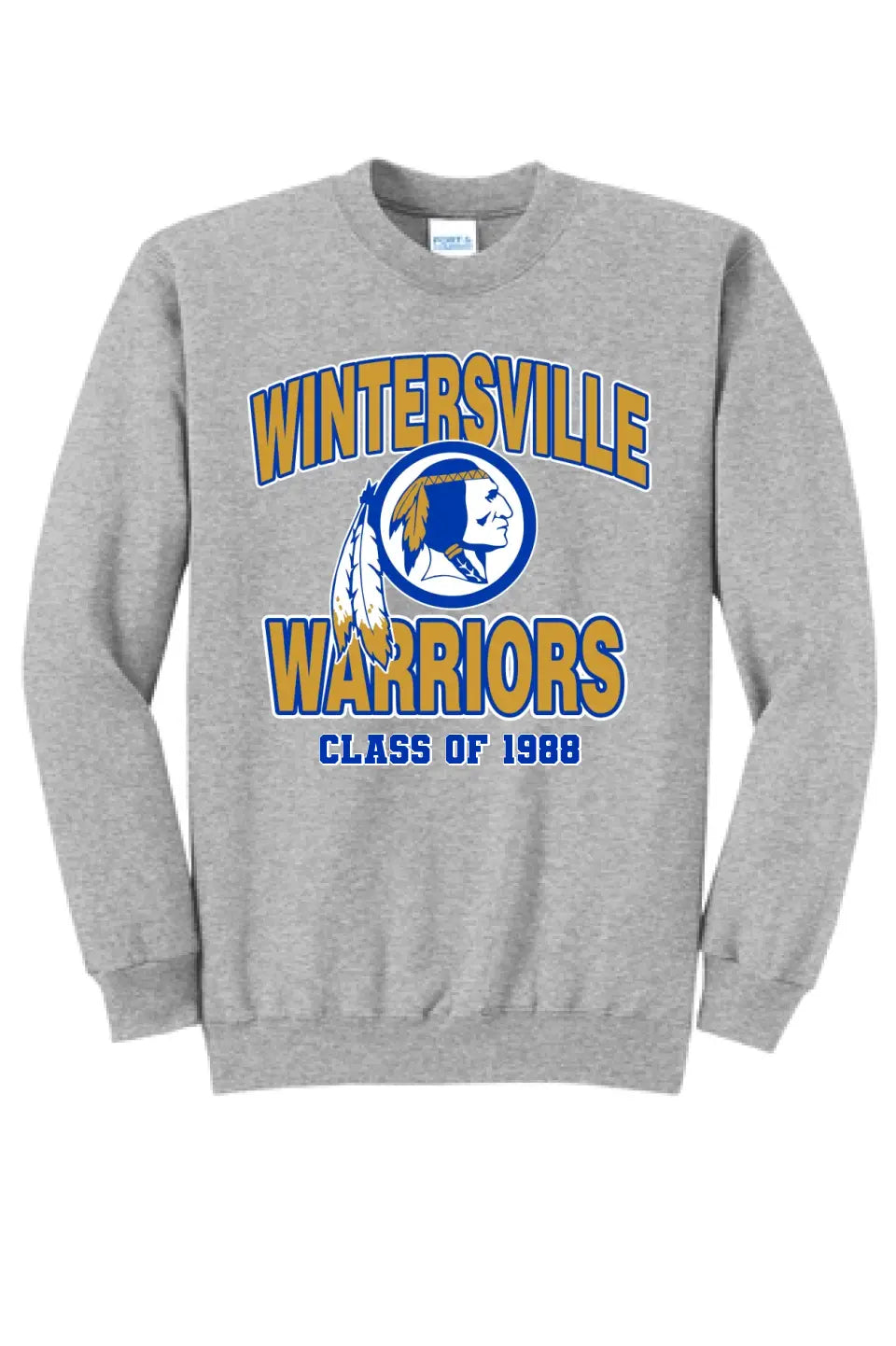 Wintersville Warriors Custom Graduation Year Core Fleece Crewneck Sweatshirt
