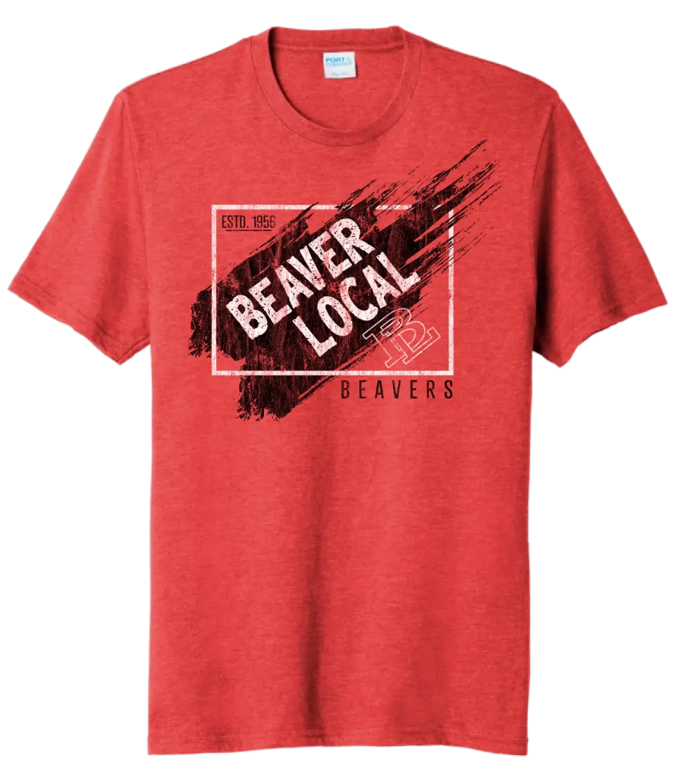 Beaver Local 2023-17 Distressed Tri-Blend Tee