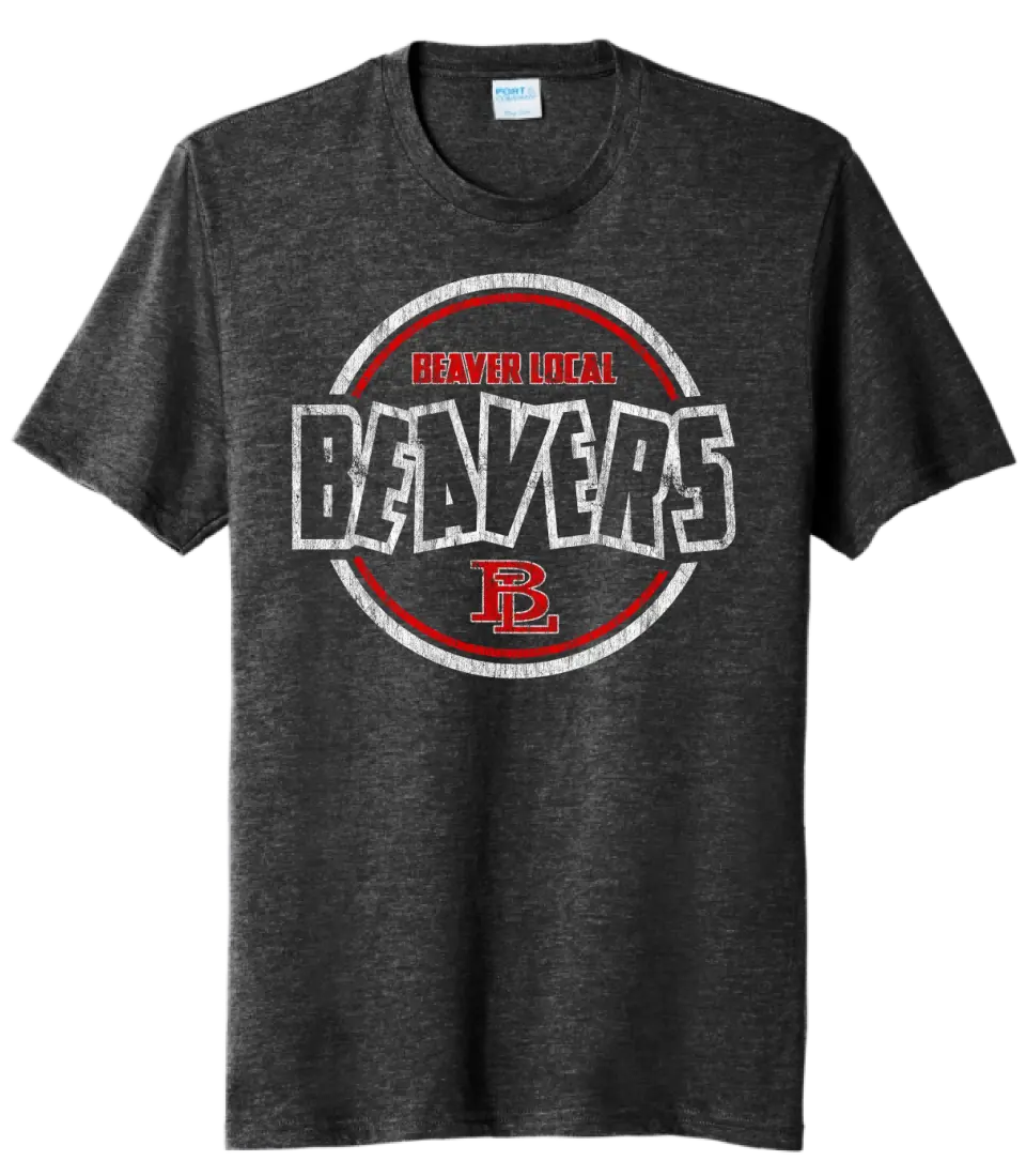 Beaver Local 2023-13 Distressed Tri-Blend Tee