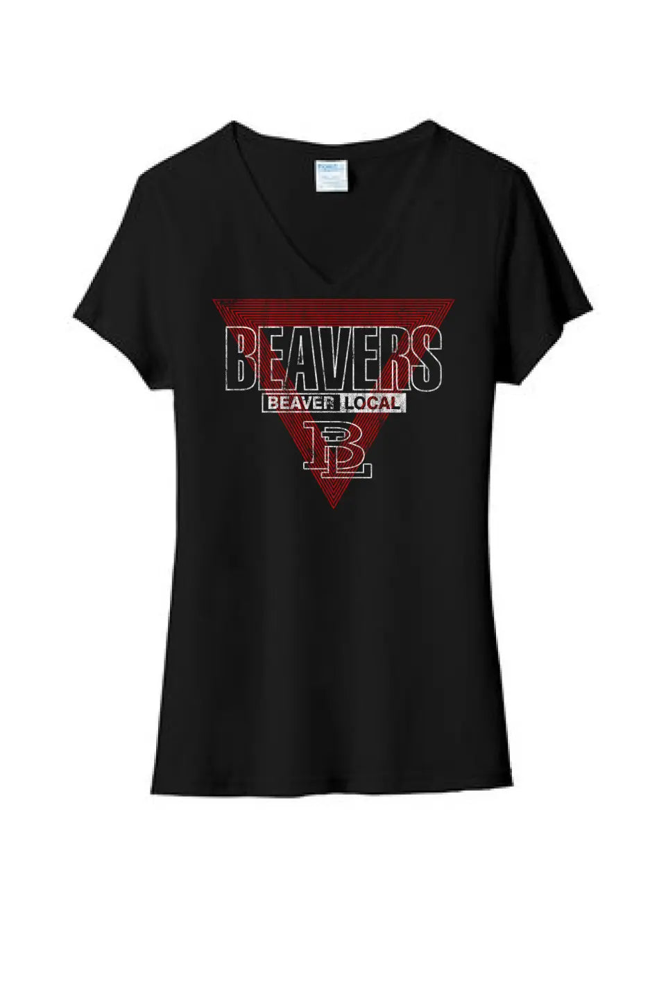 Beaver Local 2023-08 Ladies Tri-Blend V-Neck Tee
