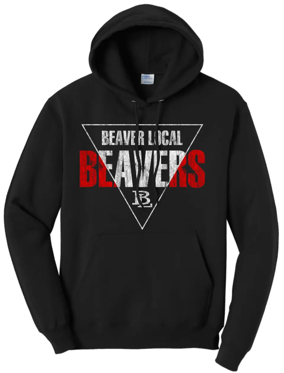 Beaver Local 2023-07 Distressed Core Fleece Pullover Hooded Sweatshirt