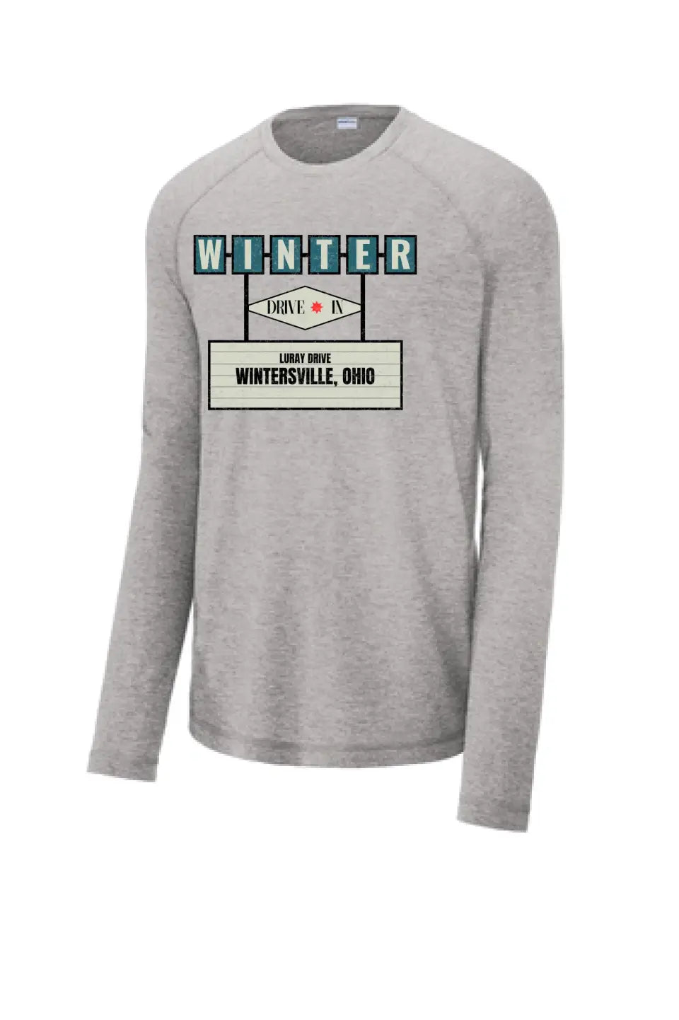 Winter Drive-In Long Sleeve Tri-Blend Wicking Raglan Tee