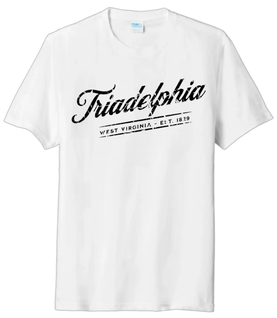 I'm From Triadelphia, WV Script Tri-Blend Tee