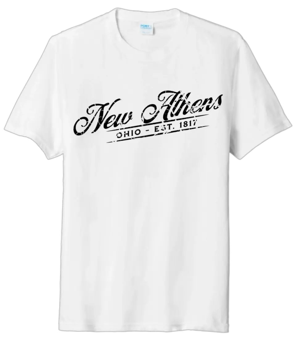 I'm From New Athens, Ohio Script Tri-Blend Tee