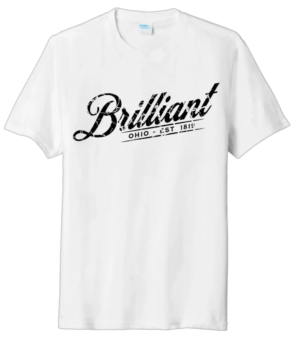 I'm From Brilliant, Ohio Script Tri-Blend Tee