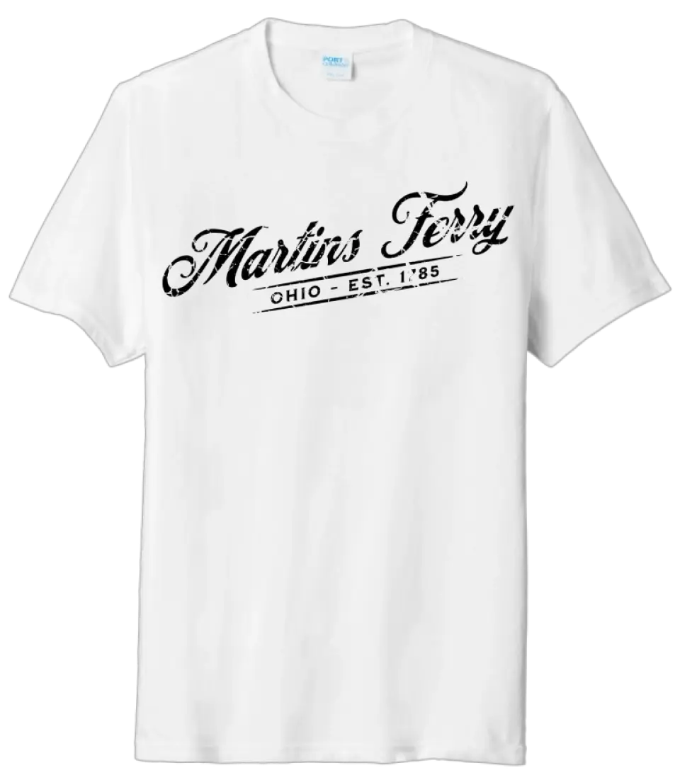 I'm From Martins Ferry, Ohio Script Tri-Blend Tee