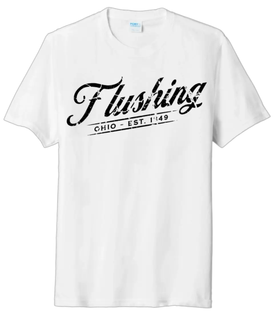 I'm From Flushing, Ohio Script Tri-Blend Tee
