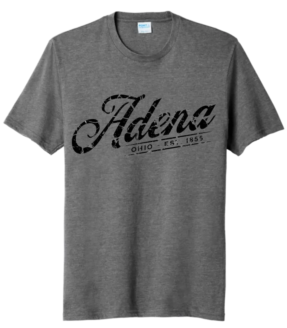 I'm From Adena, Ohio Script Tri-Blend Tee
