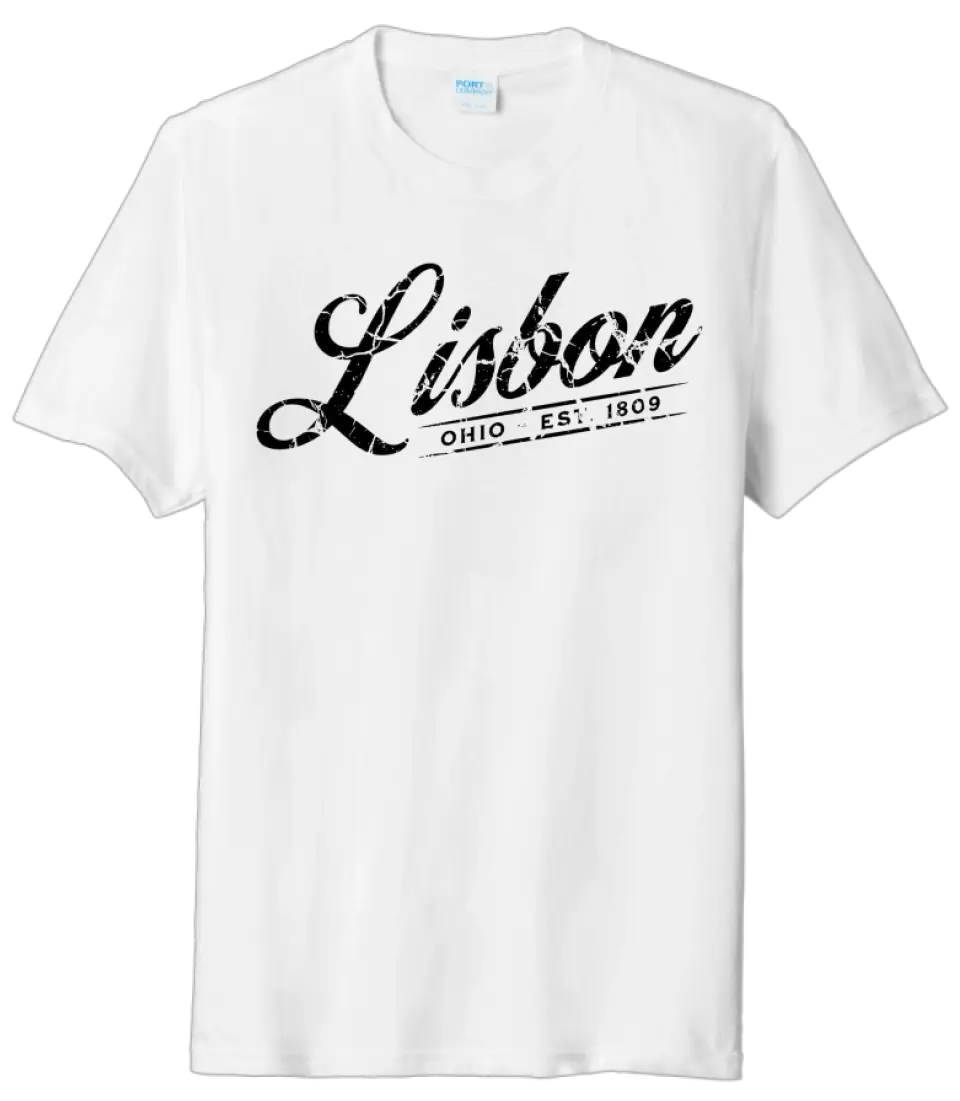 I'm From Lisbon, Ohio Script Tri-Blend Tee