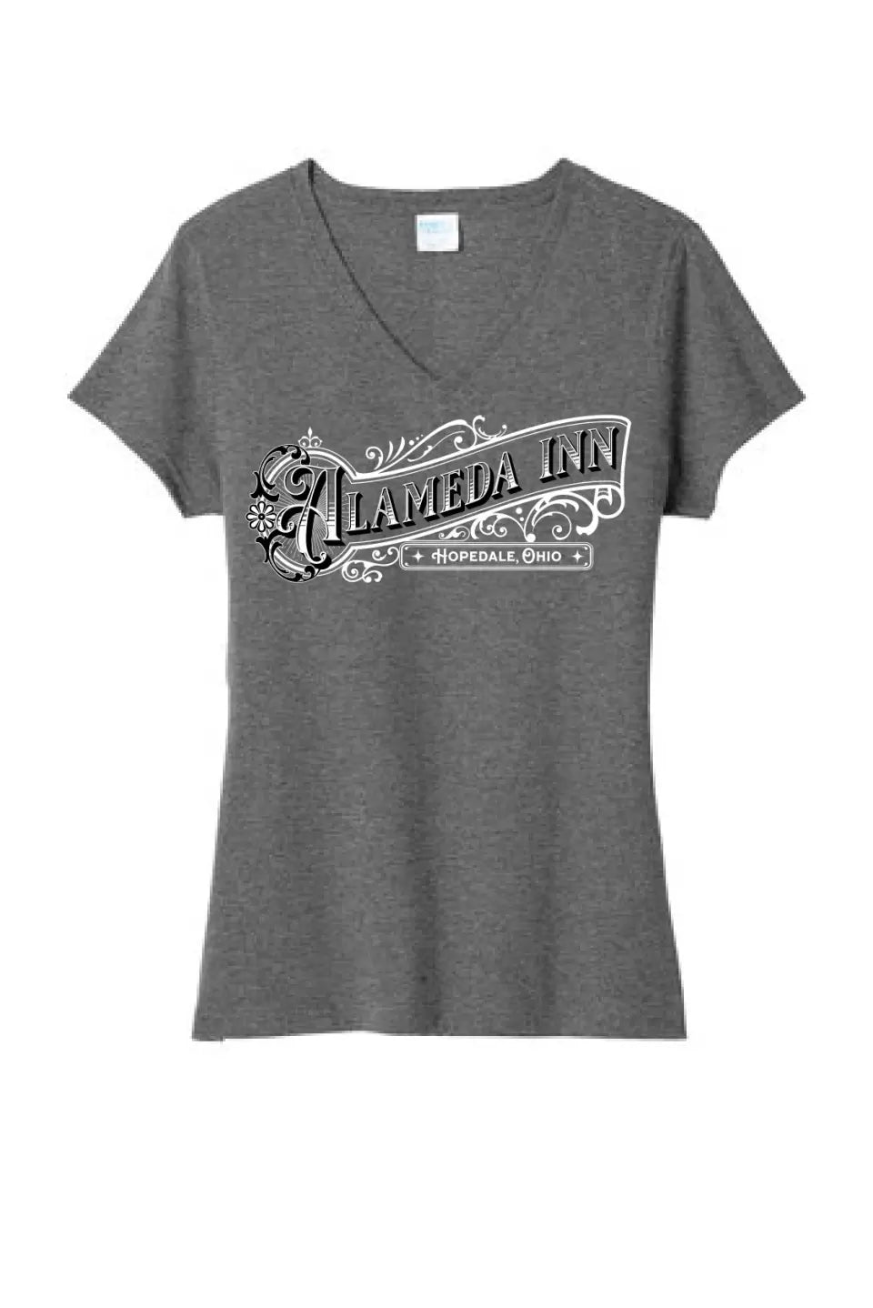 Restaurants- Alameda Inn Ladies Tri-Blend V-Neck Tee