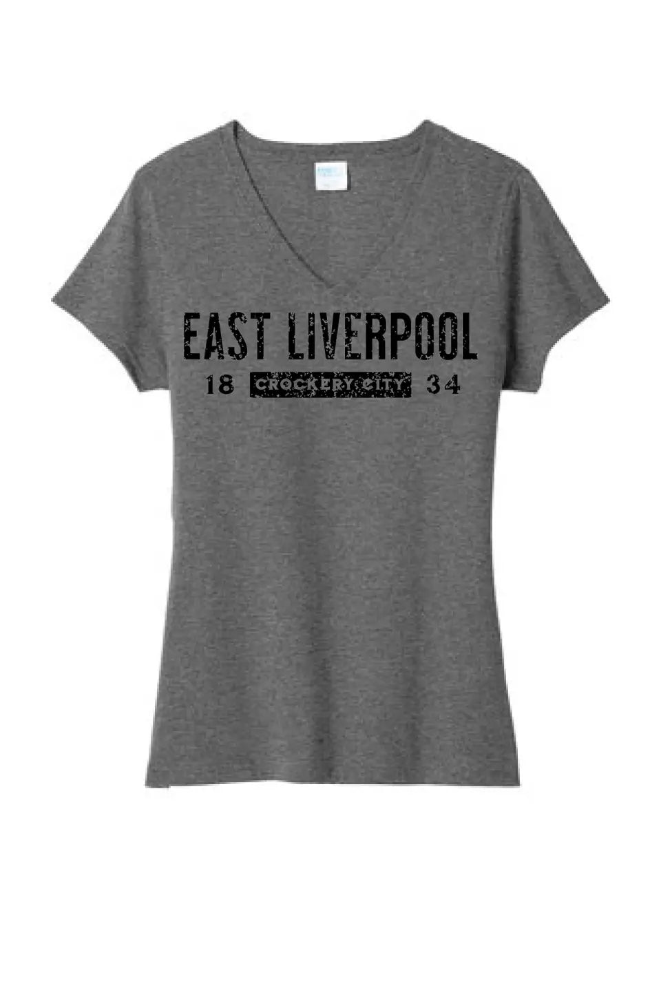 I'm From East Liverpool Ladies Tri-Blend V-Neck Tee