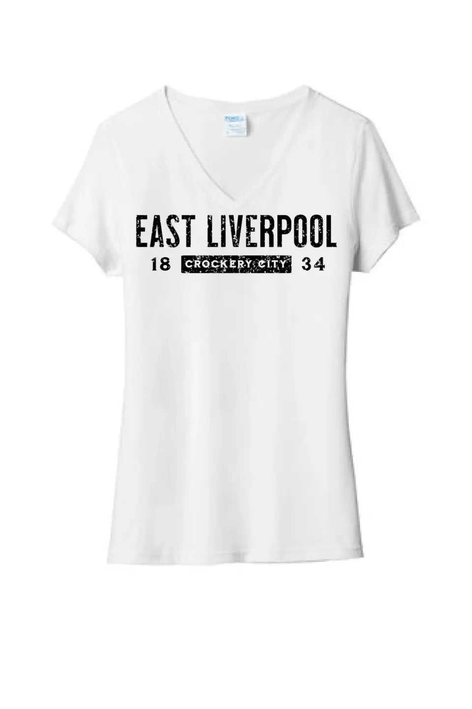 I'm From East Liverpool Ladies Tri-Blend V-Neck Tee