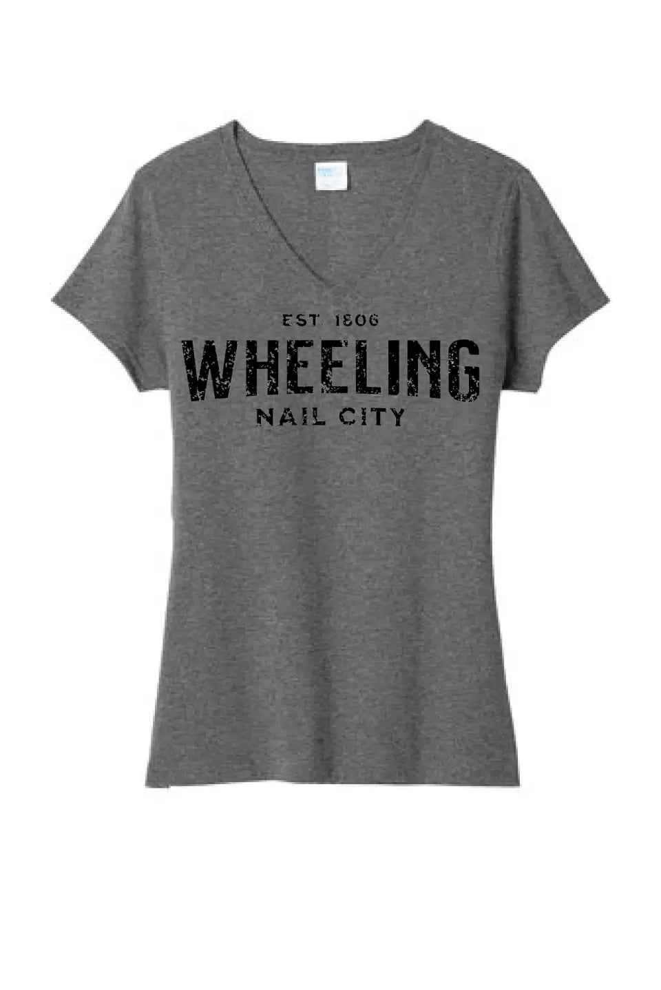 I'm From Wheeling Ladies Tri-Blend V-Neck Tee