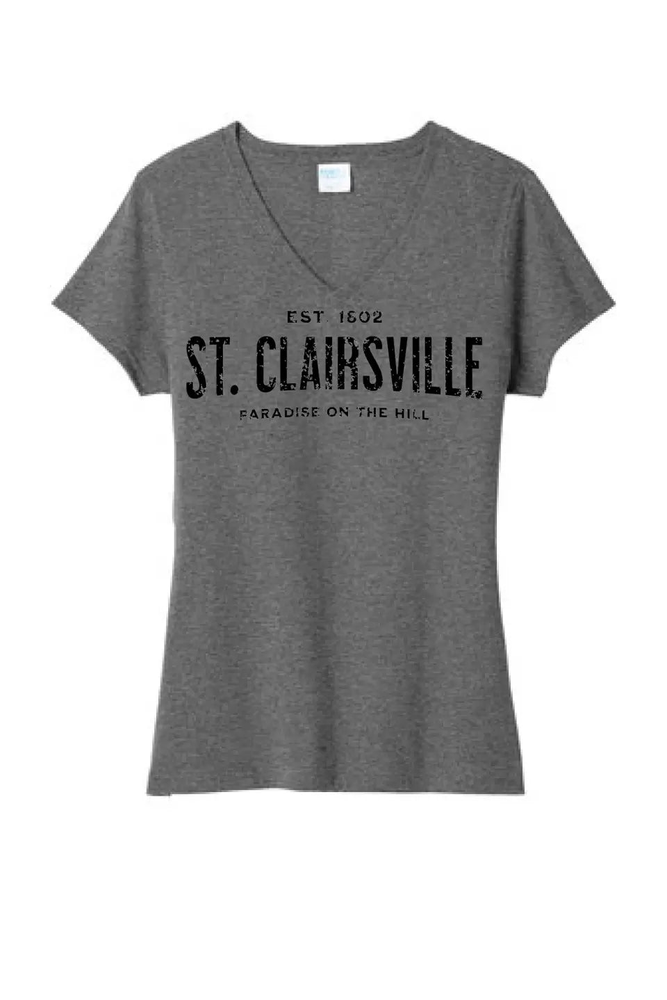 I'm From St. Clairsville Ladies Tri-Blend V-Neck Tee