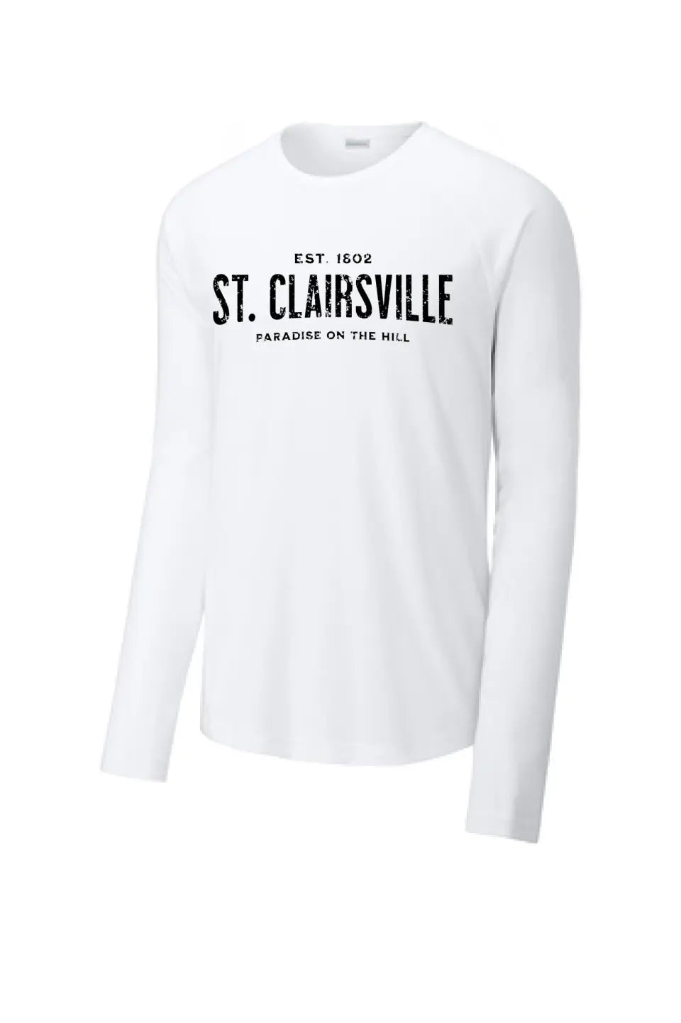 I'm From St. Clairsville Long Sleeve Tri-Blend Wicking Raglan Tee